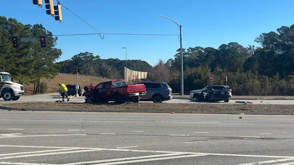 Crash shuts down busy intersection in Chatham County