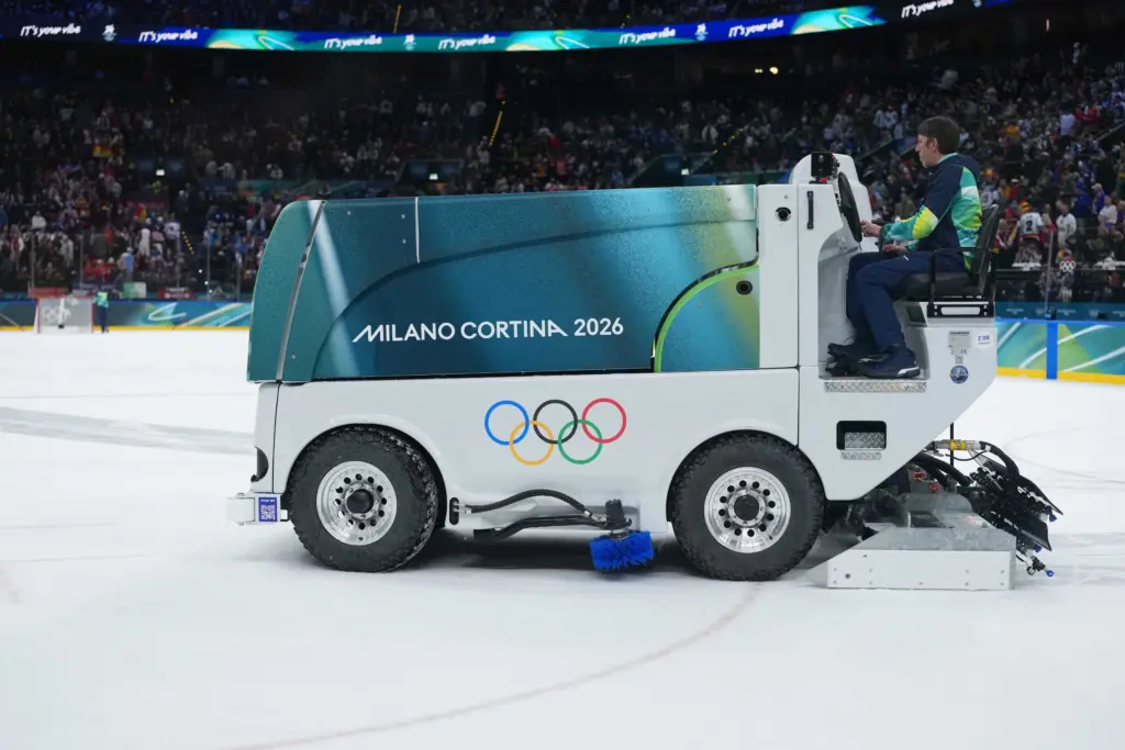 When does Olympic ice get resurfaced?