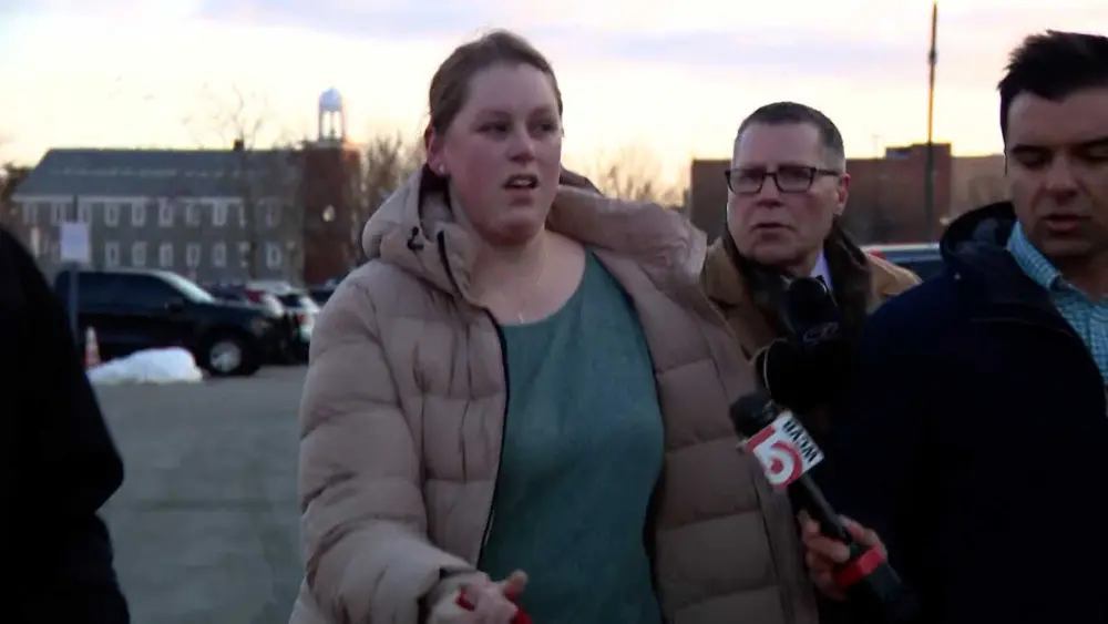 Woman says 'my father was the shooter' in hockey rink