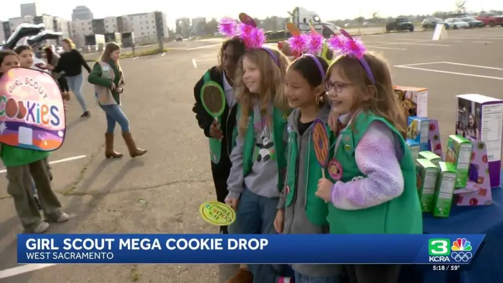 Girl Scout cookie season is here! Check out big rigs bringing 780,000 packages of cookies to troops