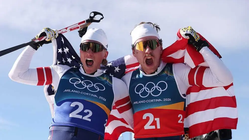 Ben Ogden and Gus Schumacher make Team USA history in Cross Country Skiing Men's Team Sprint