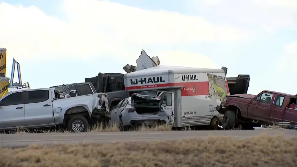 4 dead in crashes involving over 30 vehicles in 'brown out' conditions on Colorado interstate