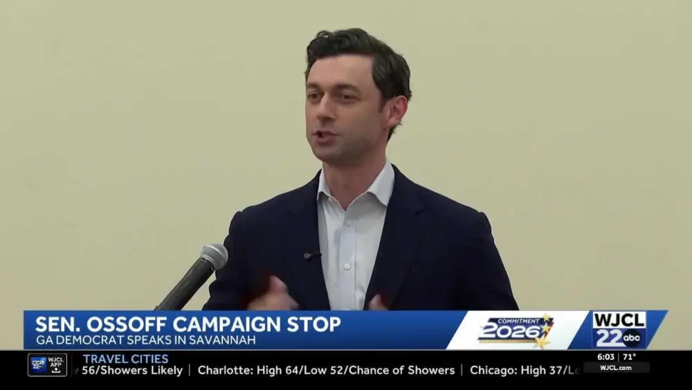 Ossoff holds first Savannah campaign stop of 2026