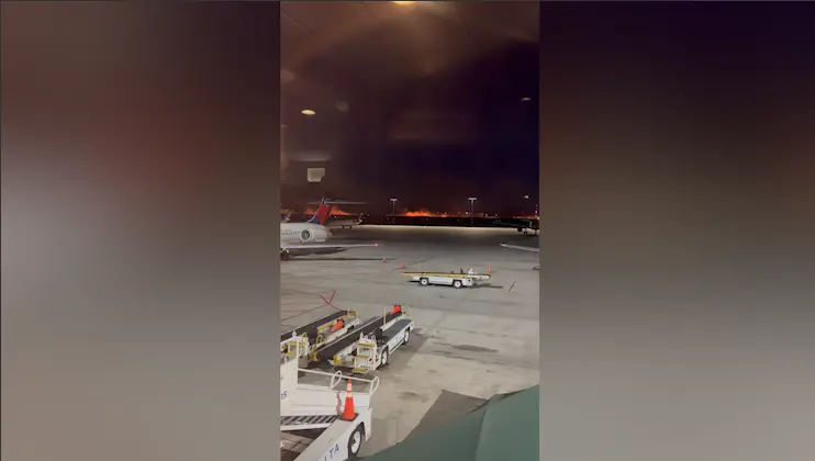 Units respond to grass fire at Savannah airport