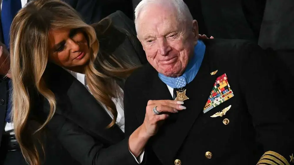Medal of Honor presented to 100-year-old veteran during State of the Union