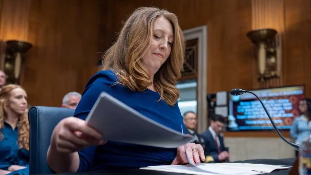 Casey Means faces the Senate health committee in a confirmation hearing to be US surgeon general