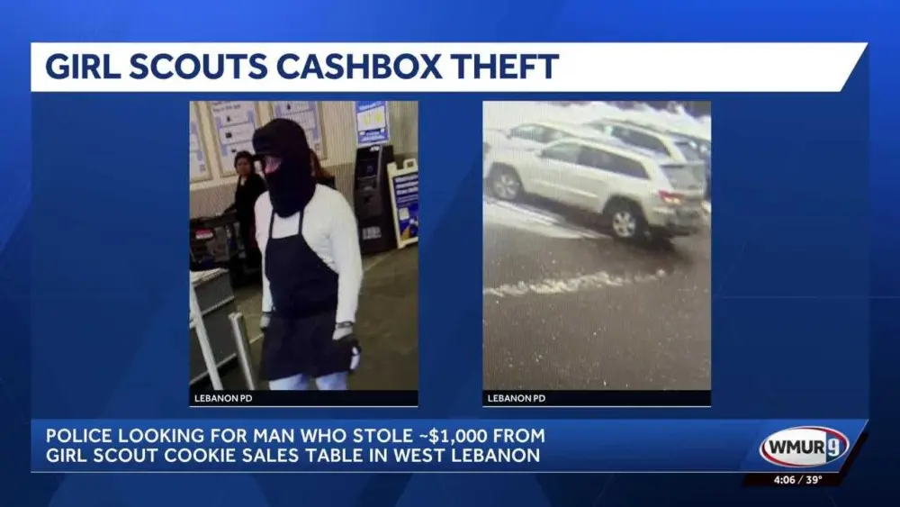 Man accused of stealing cashbox from Girl Scouts at New Hampshire Walmart