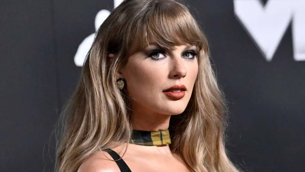 Lawsuit says Taylor Swift's 'Showgirl' pose comes too close to the work of a real one