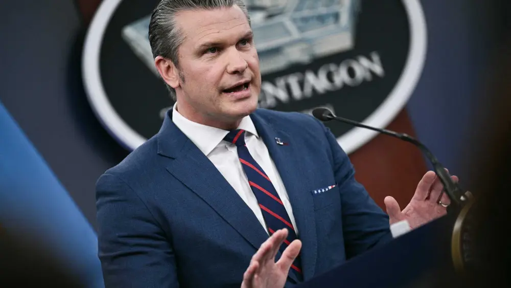 Hegseth says a torpedo from a US submarine sank an Iranian warship