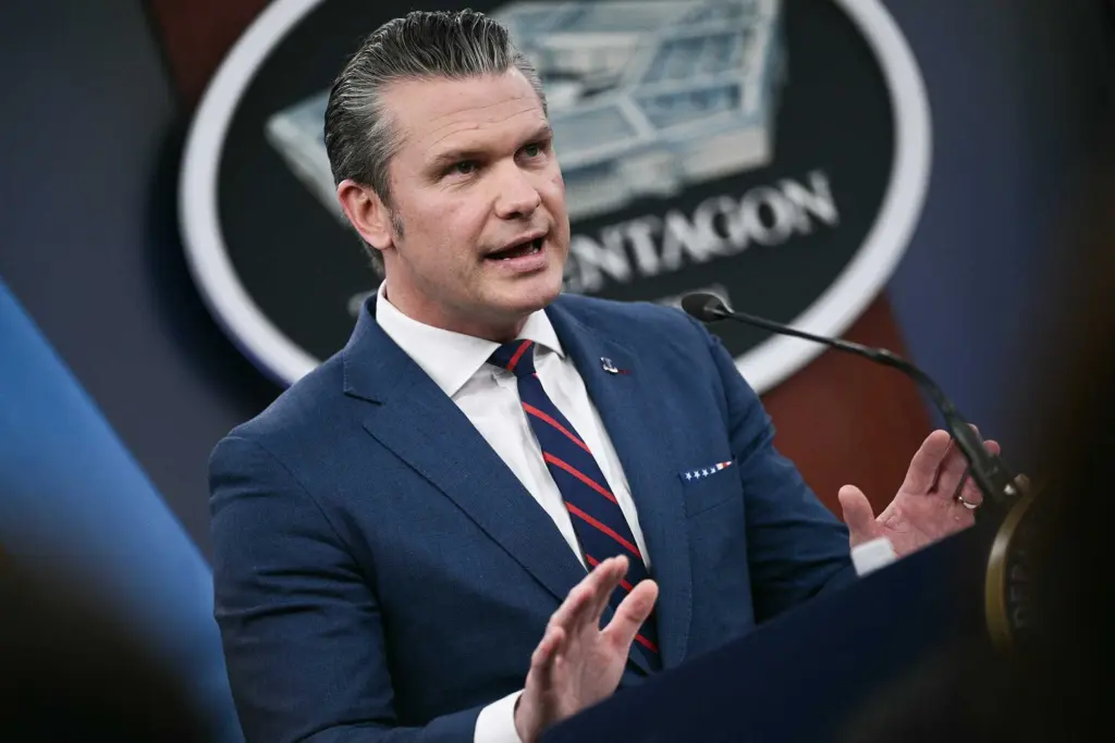 Hegseth says a torpedo from a US submarine sank an Iranian warship