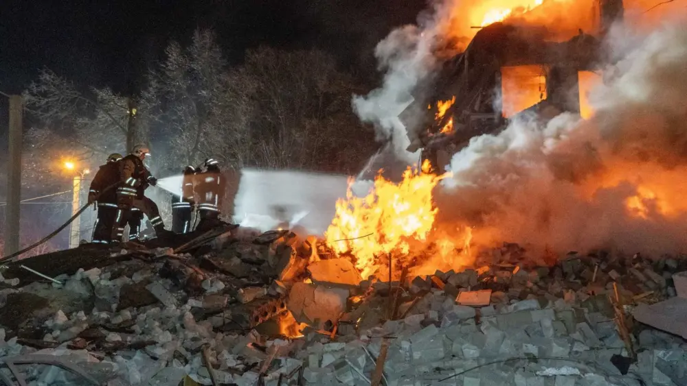 At least 7 killed in Ukraine's Kharkiv as Russian missile hits apartment building