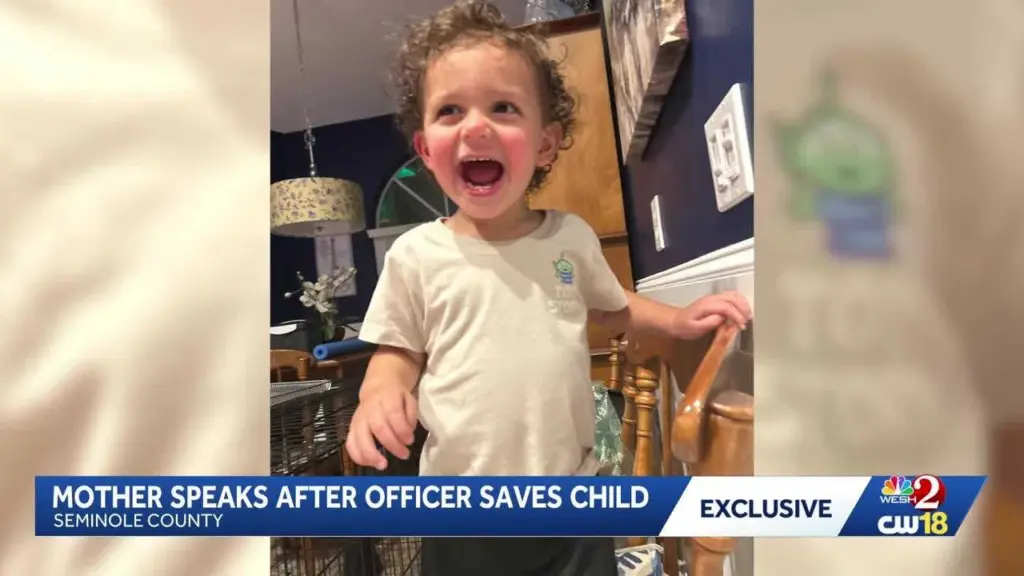 Officer recognized for saving 1-year-old boy who nearly drowned