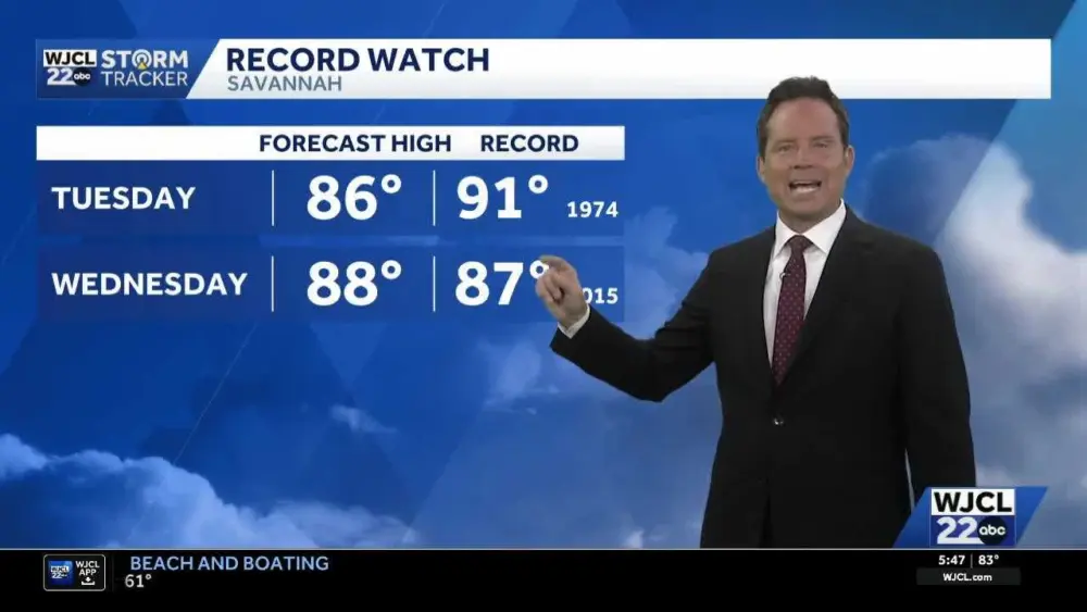 Record highs possible as May-like temperatures continue across Southeast Georgia, Lowcountry
