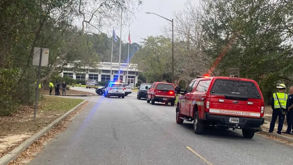 Suspicious package shuts down road by Chatham County Police Department