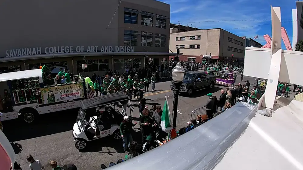 Timelapse: The full Savannah St. Patrick's Day parade in less than 90 seconds