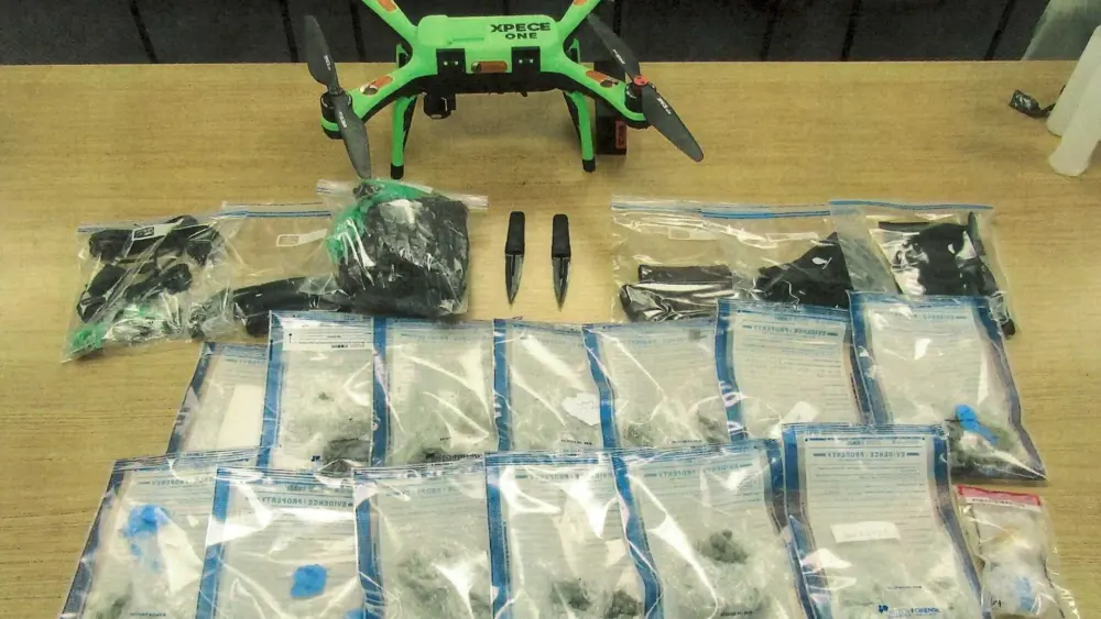 Drone drops contraband including knives and drugs at New York prison
