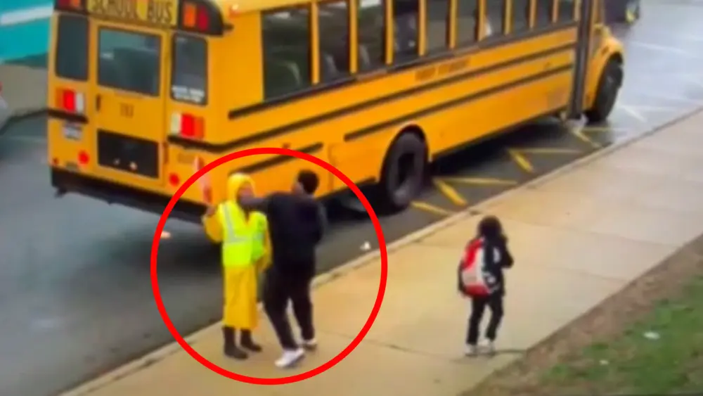 Shocking video shows suspect chase, punch crossing guard outside Pennsylvania elementary school