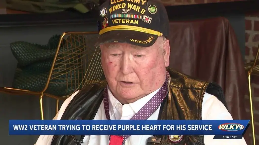 WWII veteran shares story as he makes final push for Purple Heart at age 99