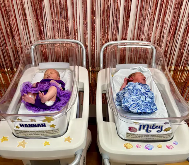 Best of both births: Hospital celebrates 'Hannah Montana' anniversary with 2 newborns
