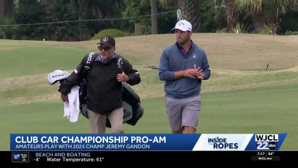 Jeremy Gandon hits the Deer Creek course for the pro-am tournament