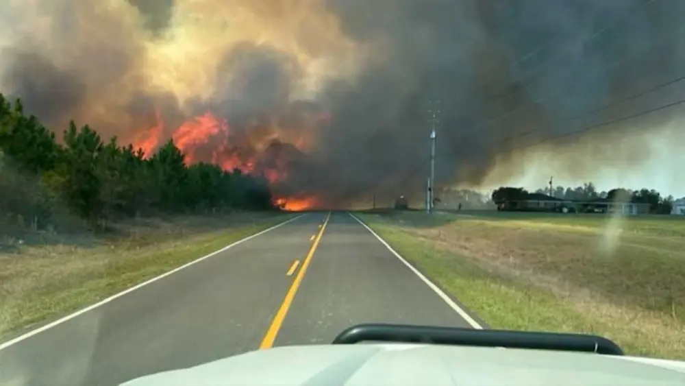 More than 1,100 wildfires reported in southeast Georgia so far this year