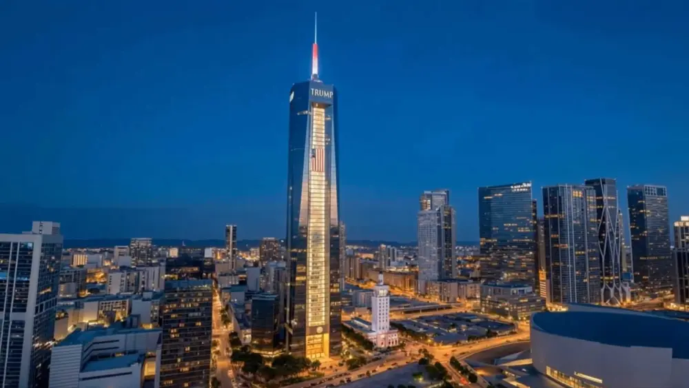 Trump shares renderings of his presidential library, a massive skyscraper in Miami