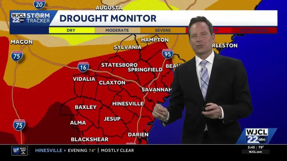 Drought worsens as rain chances set to return to Southeast Georgia, Lowcountry