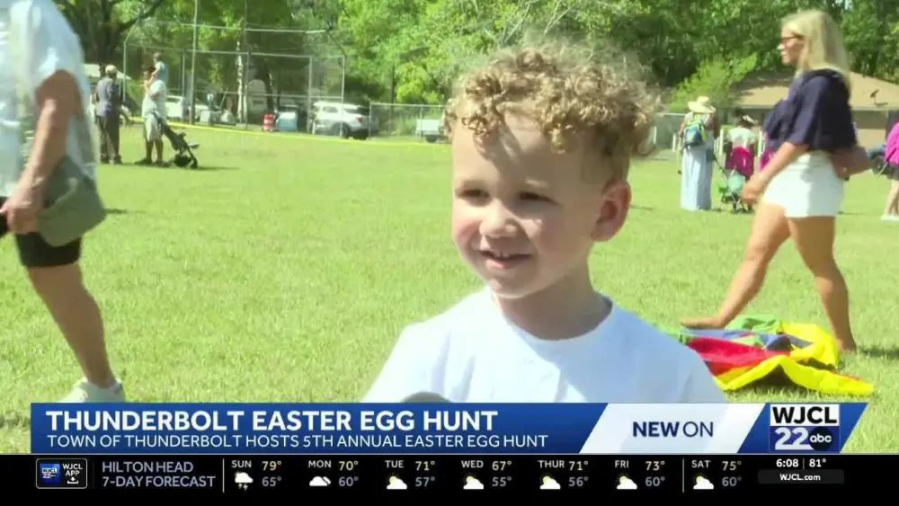 Thunderbolt hosts annual Easter egg hunt, drawing families and children