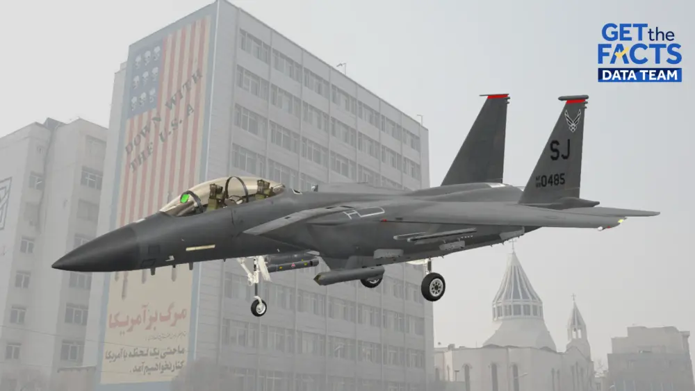 See the US fighter jet downed over Iran in 3D