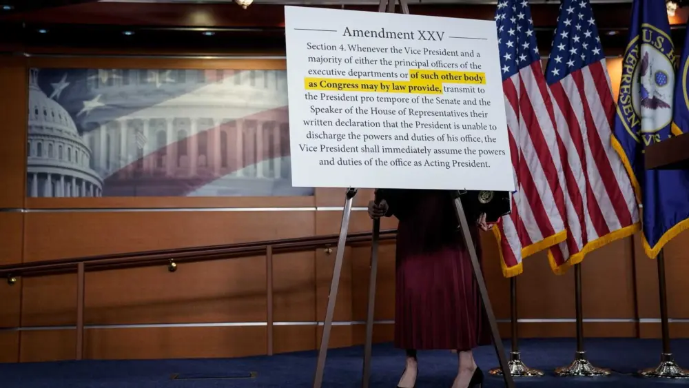 What is the 25th amendment? Why some lawmakers want to see it used amid Trump's Iran rhetoric
