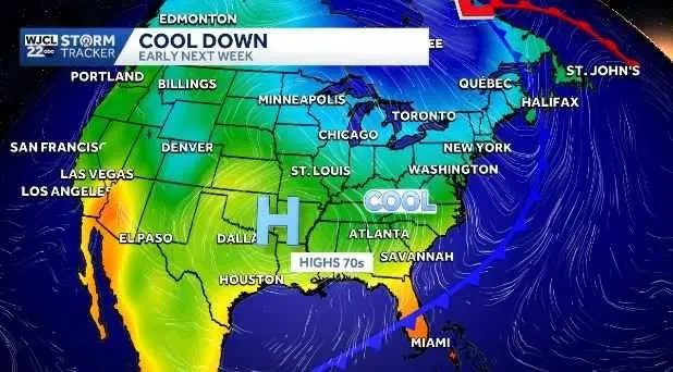 Warm, dry weather persists ahead of a strong cold front