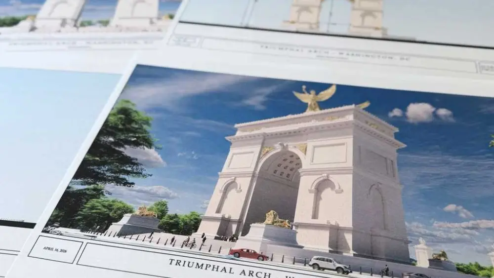 Trump's plan to build a Triumphal Arch gets a hearing before a key federal agency