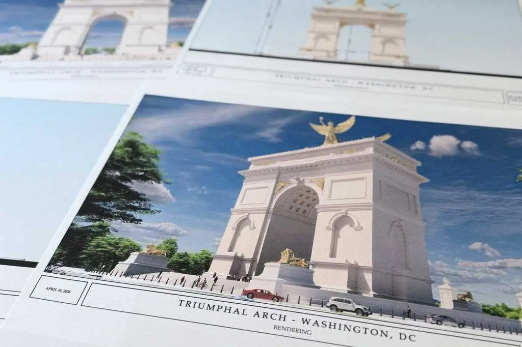 Trump's plan to build a Triumphal Arch gets a hearing before a key federal agency