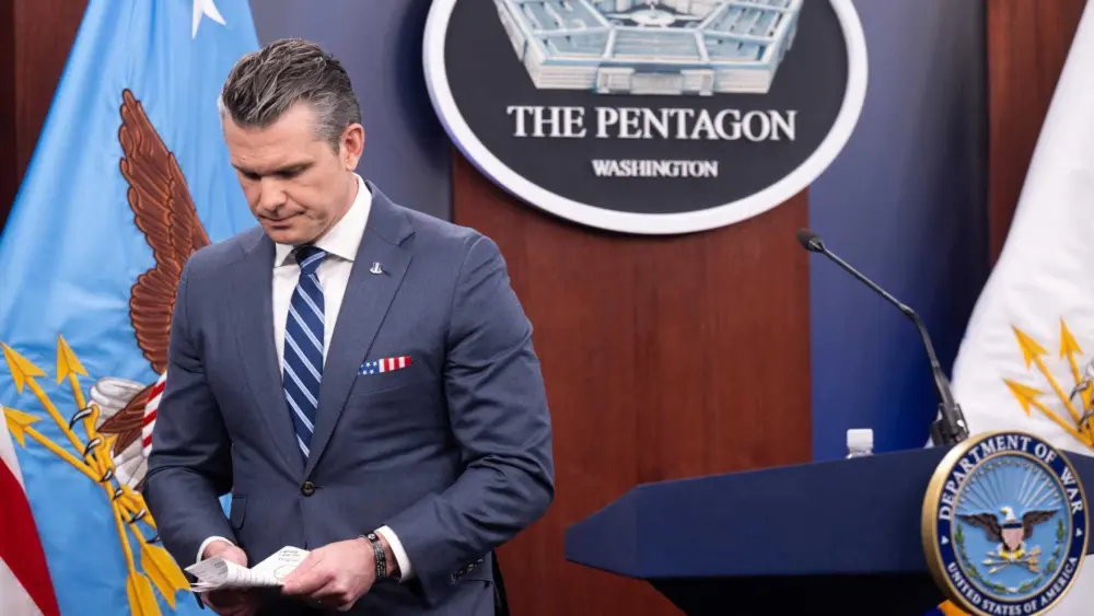 Hegseth recites fake bible quote from 'Pulp Fiction' during Pentagon prayer service