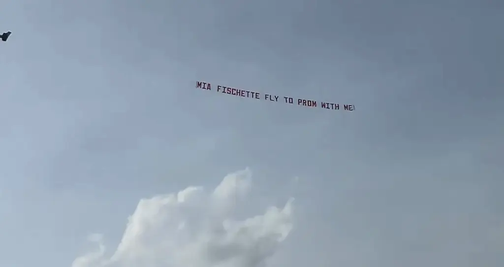 High school senior takes to the sky for elaborate 'promposal'
