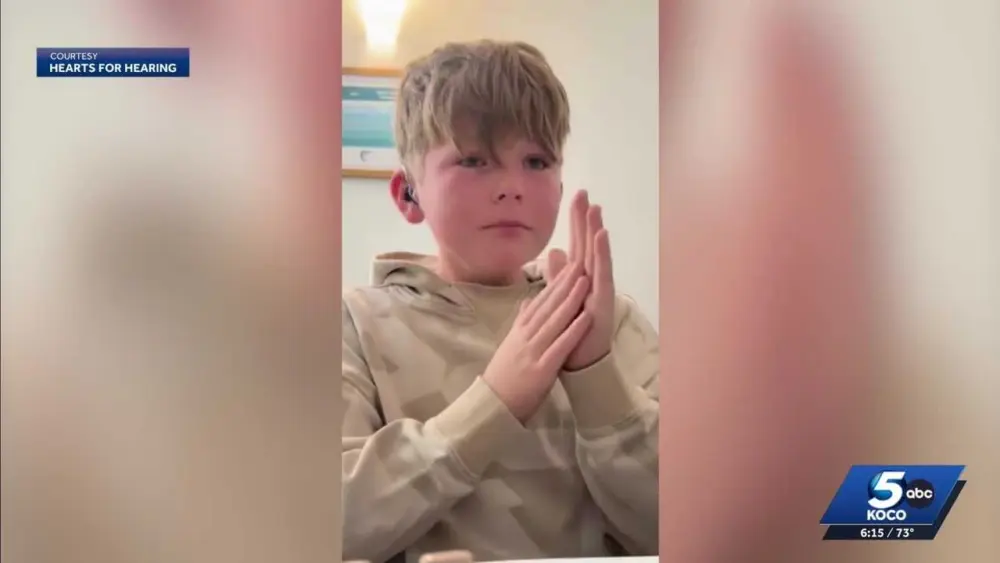 VIDEO: 11-year-old hears clearly for the first time with cochlear implant