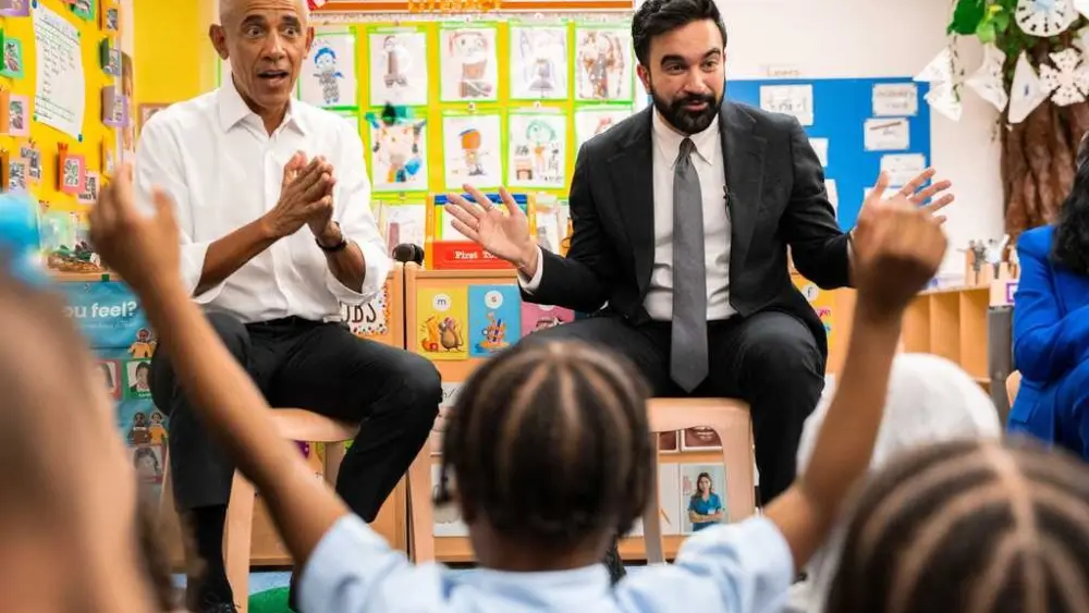 Obama, Mamdani read to preschoolers in New York City