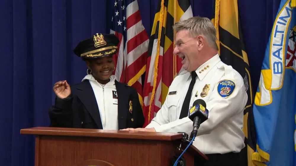 11-year-old becomes police commissioner for a day