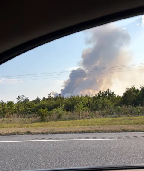 Effingham County crews monitor active wildfire