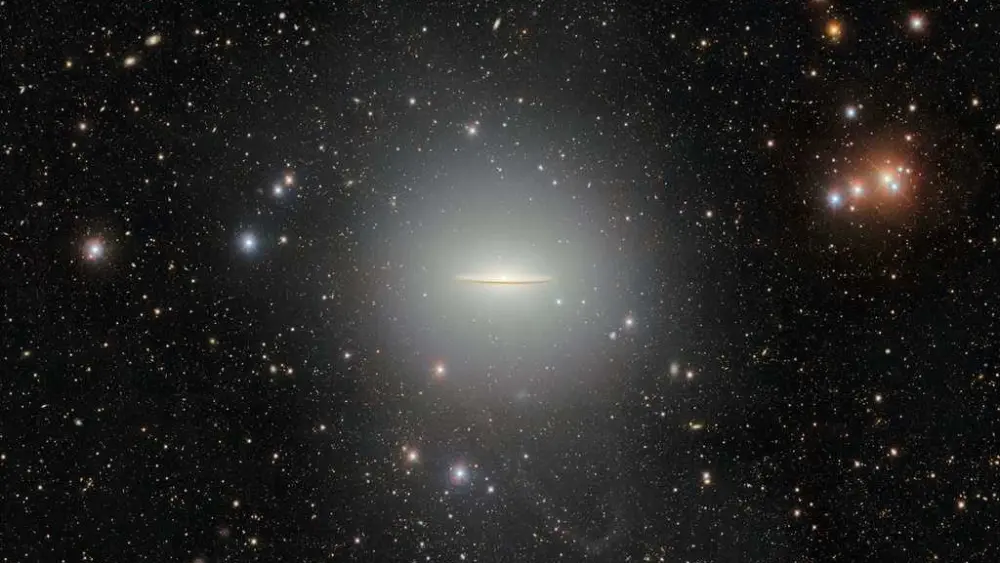 The wide-brimmed Sombrero galaxy is revealed in all its splendor by a telescope in Chile