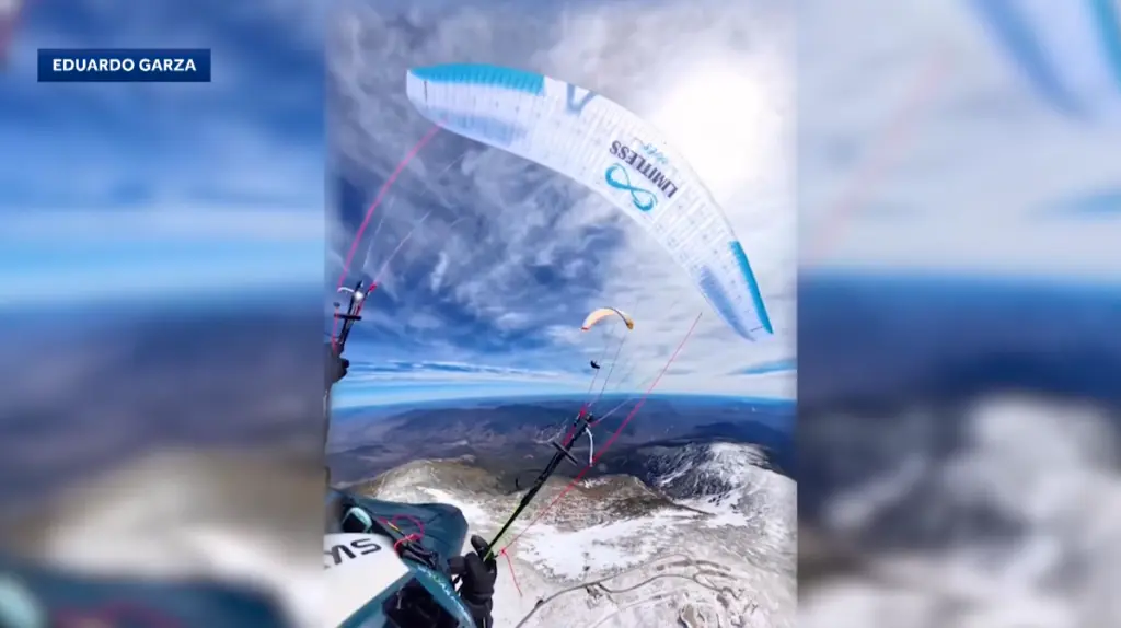 Watch: Paragliding at 7,500 feet over New Hampshire's Mount Washington