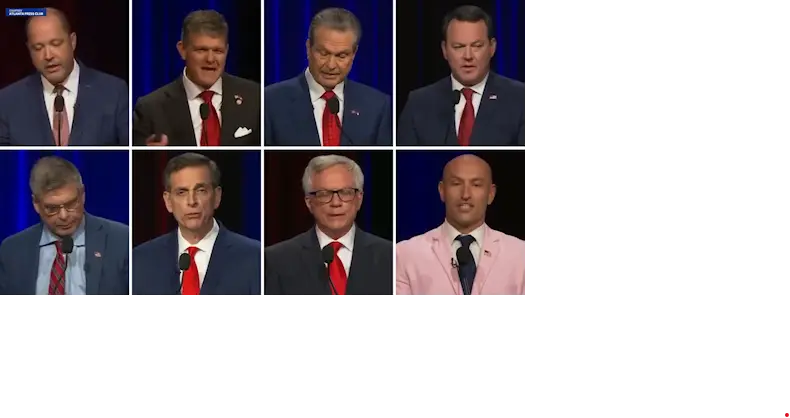 Georgia GOP gubernatorial candidates clash in Atlanta debate