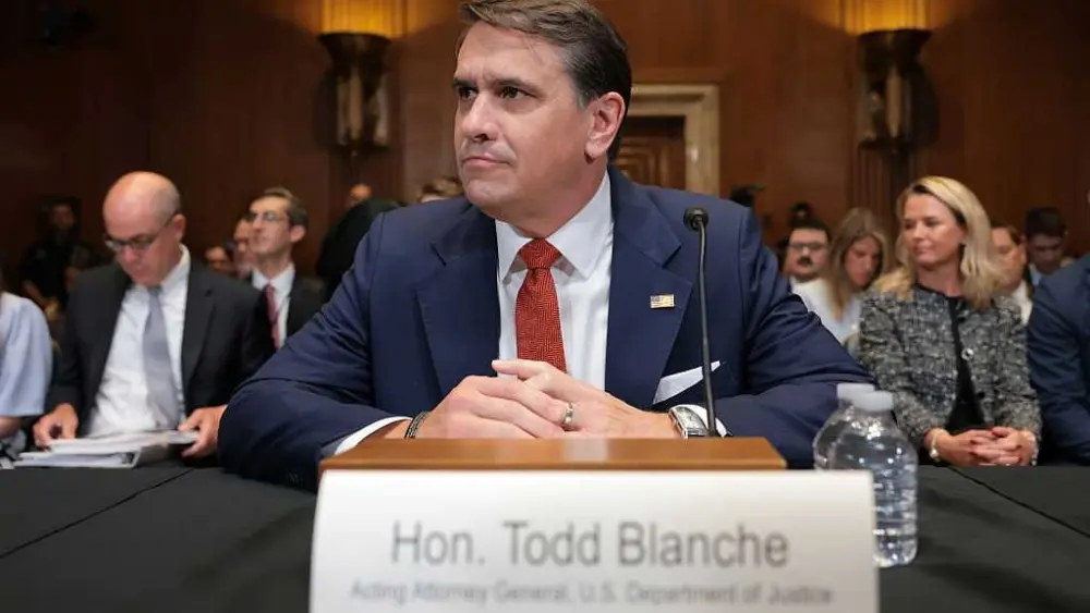 Under congressional scrutiny, Blanche defends nearly $1.8 billion fund to pay Trump allies
