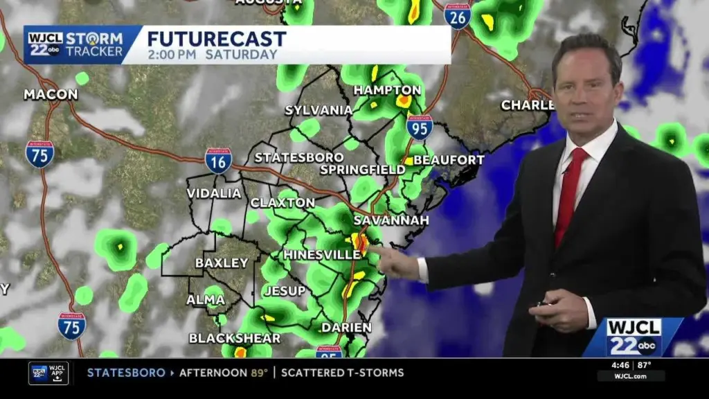 When thunderstorms may rumble over the holiday weekend in Southeast Georgia, Lowcountry