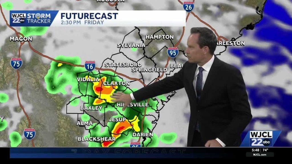 Tracking the next round of showers & thunderstorms for SE Georgia ...