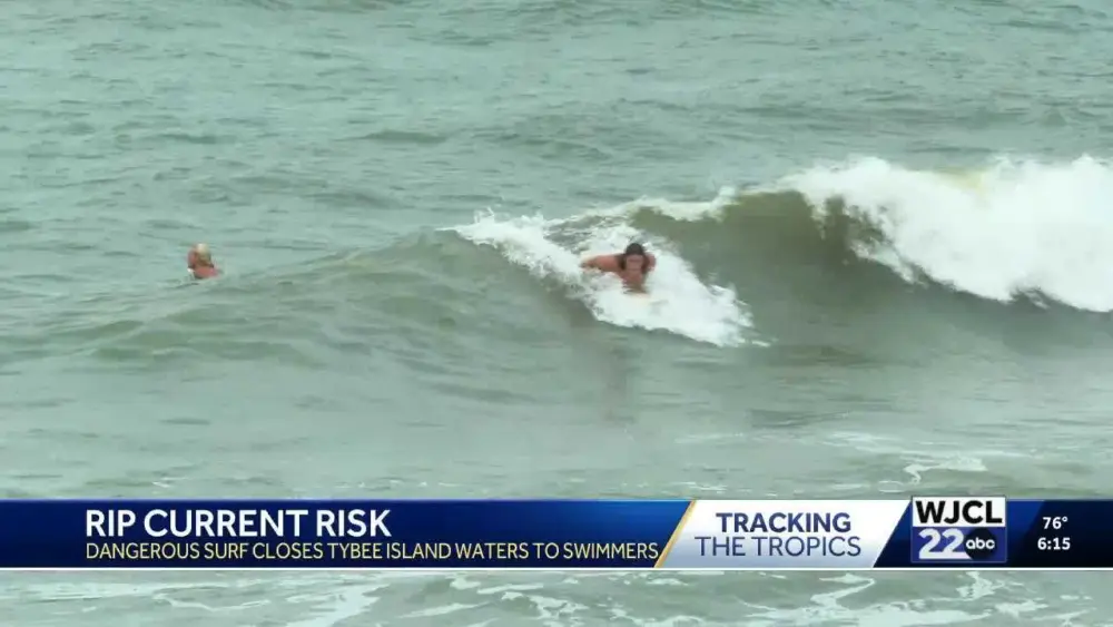 High rip current risk issued for Coastal Georgia, South Carolina | Rock ...