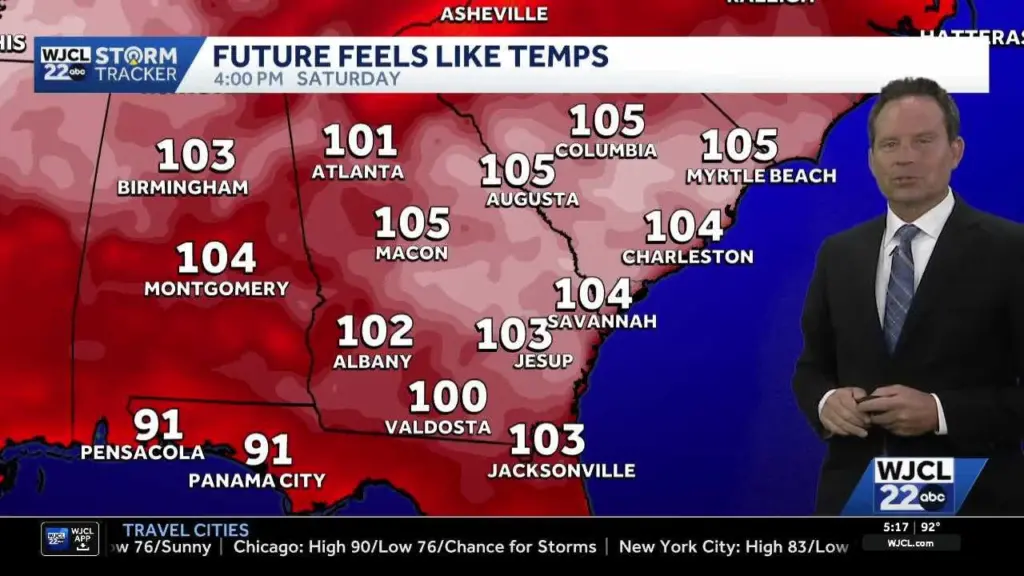 Hot temperatures to blanket the area to start the holiday weekend in Southeast Georgia, Lowcountry