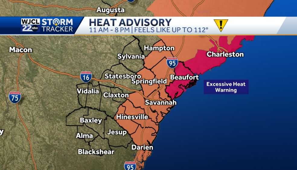 Impact Day: Heat Advisory from 11 am-8 pm with feels like temperature ...