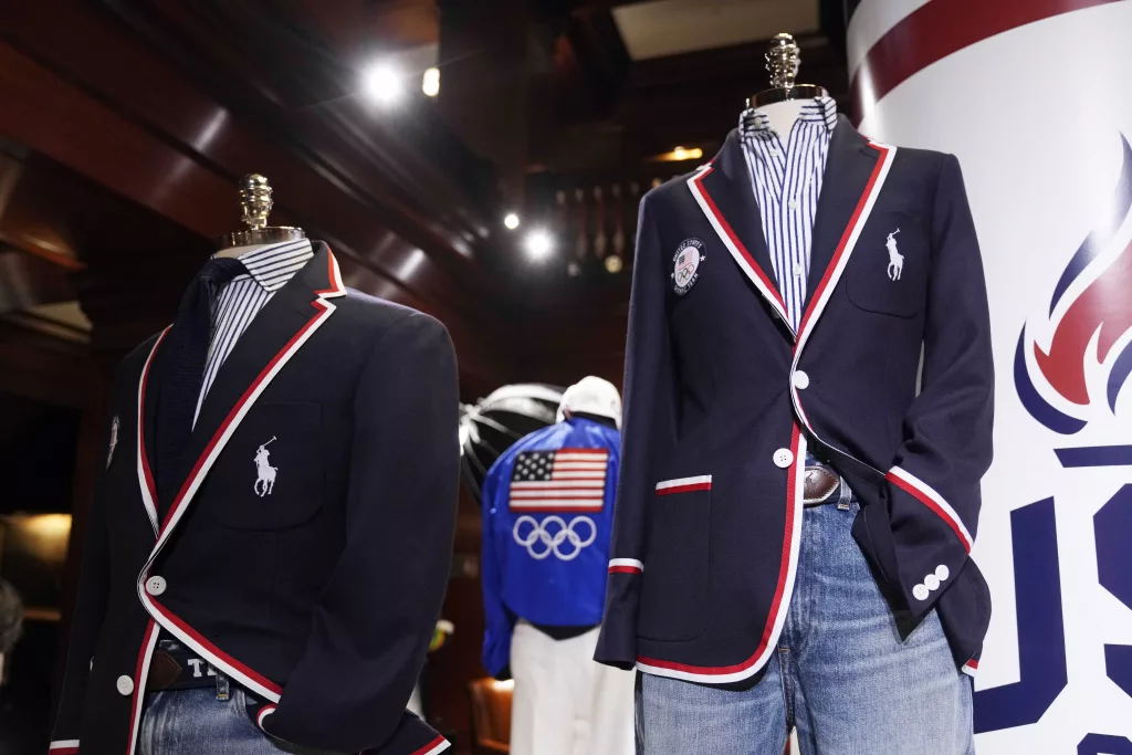 Ralph Lauren goes with basic blue jeans for Team USA's opening Olympic