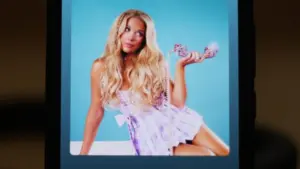 Image shows the album cover and Spotify playback screen displayed on a phone for the song "6 Months Later" by country music artist Megan Moroney.